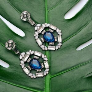 Diamond Pavé Hoops by W Moon Luxury
