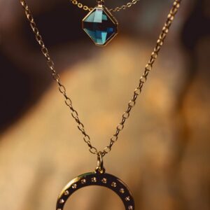 Gold Clover Pendant Necklace by W Moon Luxury
