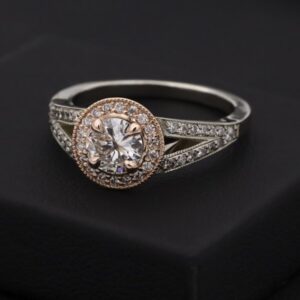 Solitaire Elegance Ring by W Moon Luxury